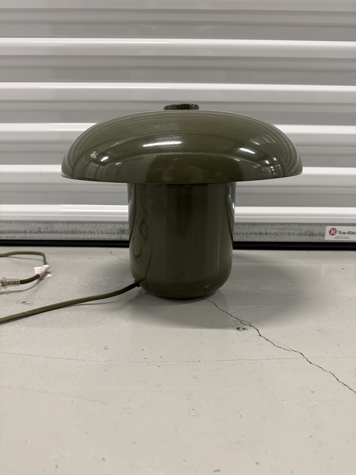 Olive Green Mushroom Table Lamp